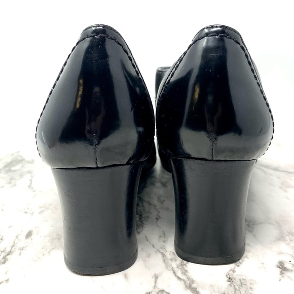 Naturalizer N5 Jodell Leather Wingtip Lace Up Oxford Pumps 8.5 Wide Retro Preppy - Picture 5 of 16